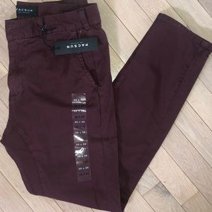 Pacsun burgundy skinny chino pants 30x30 NWT